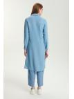 Tunique longue en denim à motifs T-1556