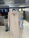 Tunique longue à col chemise avec détails de manches en dentelle T-1575