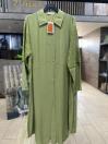Tunique longue à col chemise avec détails de manches en dentelle T-1575