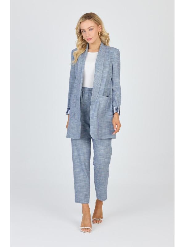 Ensemble veste et pantalon avec détail de poche TK-1103