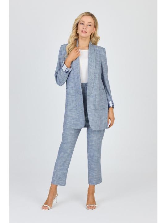 Ensemble veste et pantalon avec détail de poche TK-1103