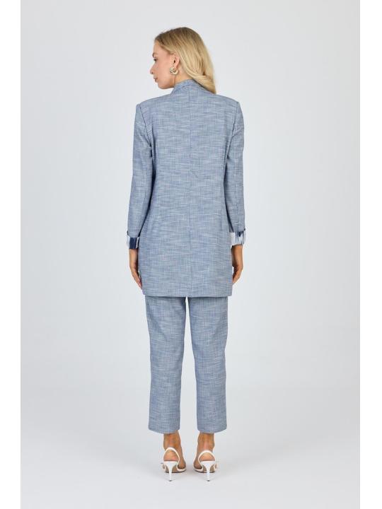 Ensemble veste et pantalon avec détail de poche TK-1103