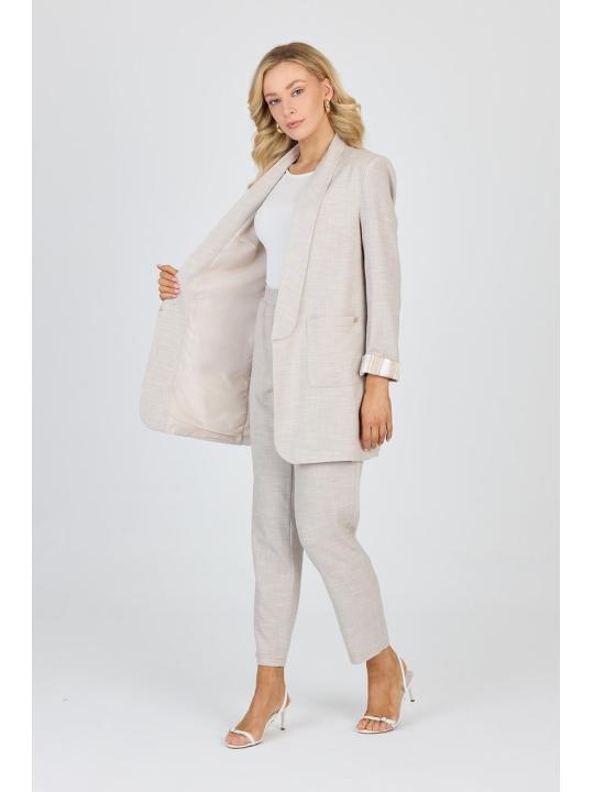 Ensemble veste et pantalon avec détail de poche TK-1103