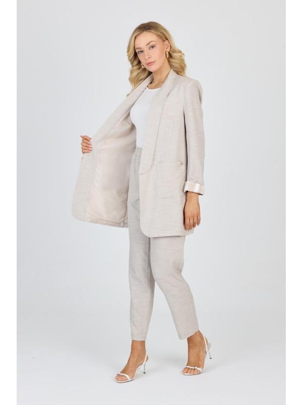 Ensemble veste et pantalon avec détail de poche TK-1103