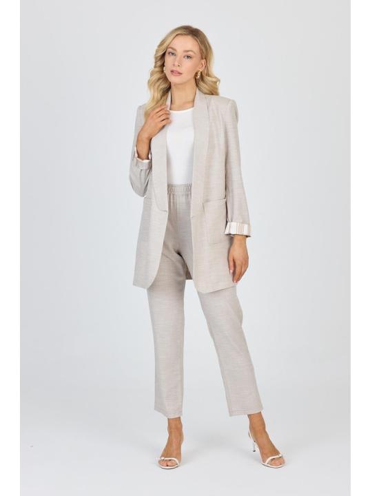 Ensemble veste et pantalon avec détail de poche TK-1103