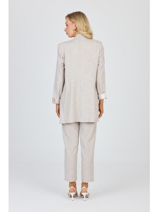 Ensemble veste et pantalon avec détail de poche TK-1103