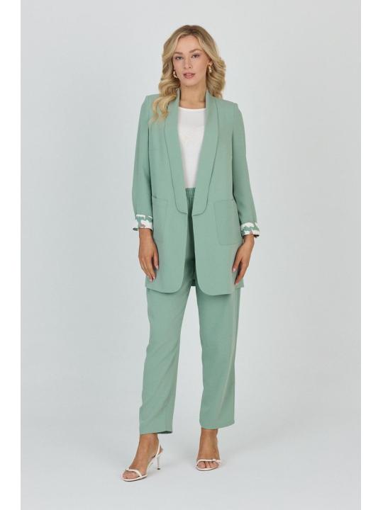 Ensemble veste et pantalon avec détail de poche TK-1103