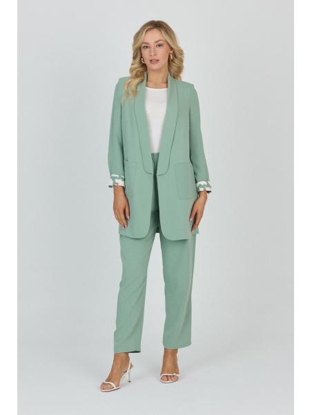 Ensemble veste et pantalon avec détail de poche TK-1103