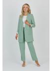 Ensemble veste et pantalon avec détail de poche TK-1103