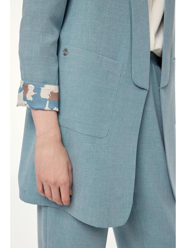 Ensemble veste et pantalon avec détail de poche TK-1103