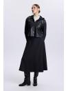 Ensemble double en cuir à capuche