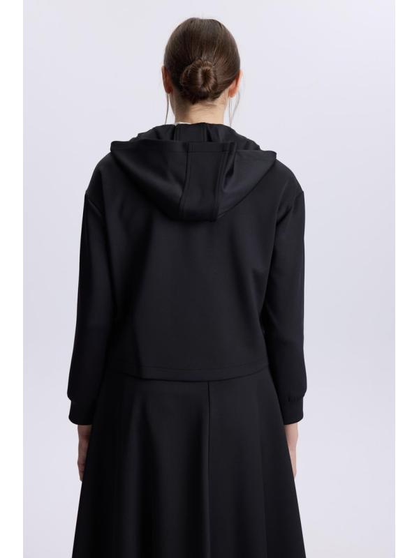 Ensemble double en cuir à capuche
