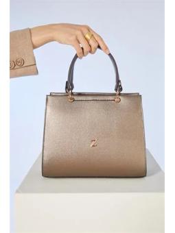 Sac à bandoulière et à manches en cuir anthracite Z0302