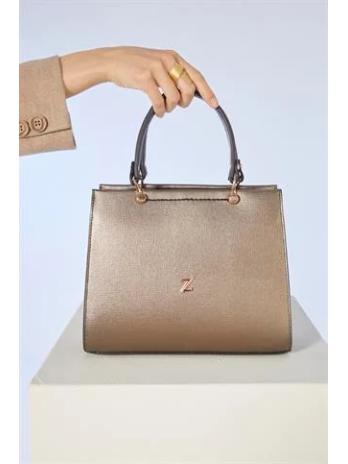 Sac à bandoulière et à manches en cuir anthracite Z0302