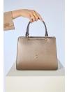 Sac à bandoulière et à manches en cuir anthracite Z0302