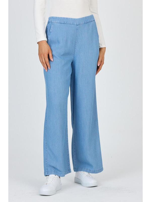 Pantalon large en denim P-0013*