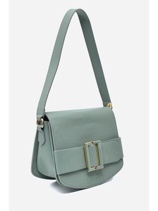 Sac à main détaillé menthe Z0005