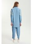 Ensemble deux pièces chemise et t-shirt à sequins TK-1545