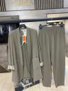 Ensemble veste et pantalon avec détail de poche TK-1103