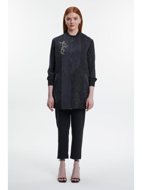 Veste zippée à motifs C-0141.