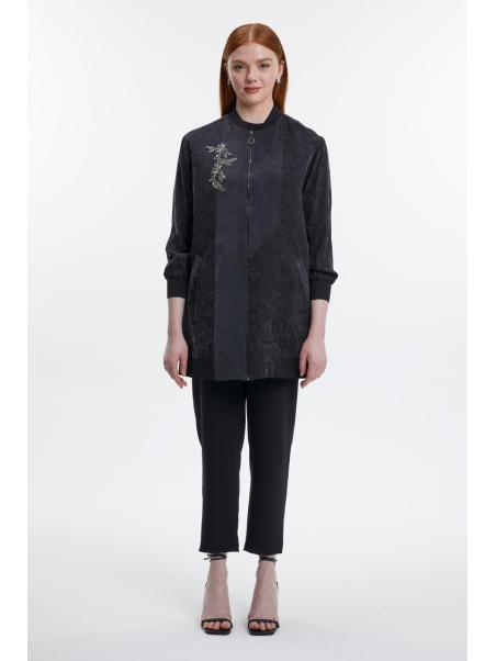 Veste zippée à motifs C-0141.
