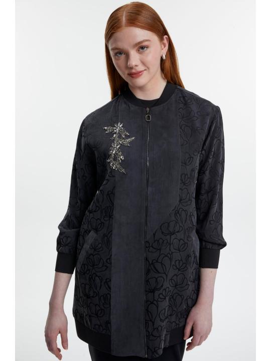 Veste zippée à motifs C-0141.