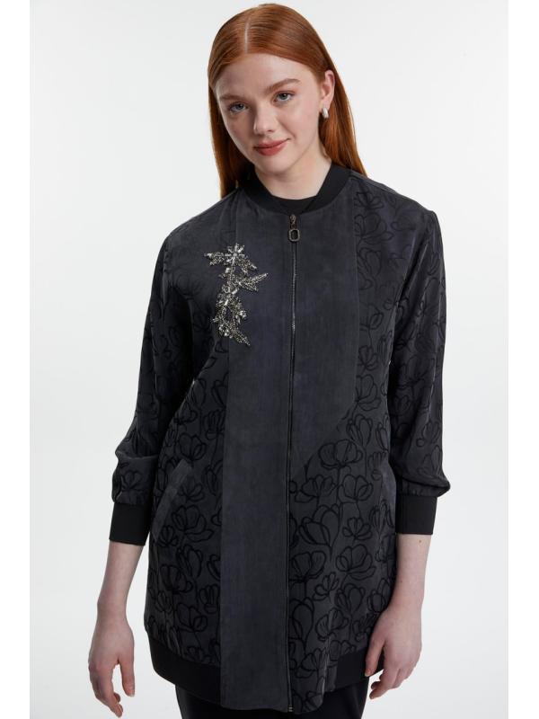 Veste zippée à motifs C-0141.