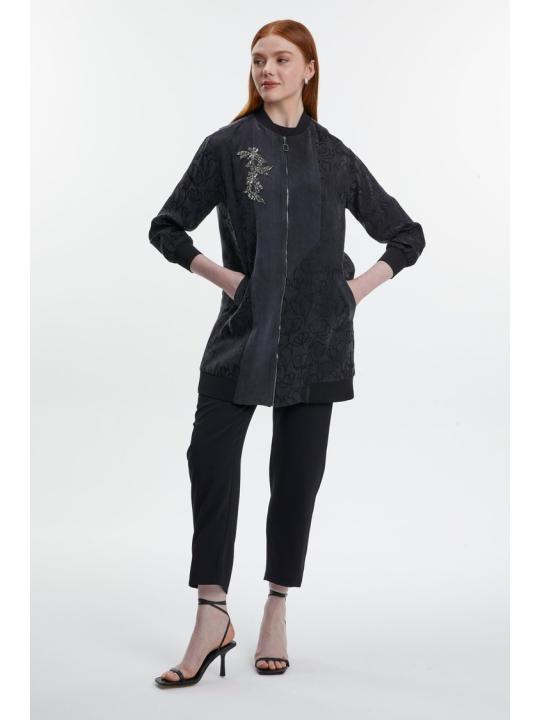 Veste zippée à motifs C-0141.