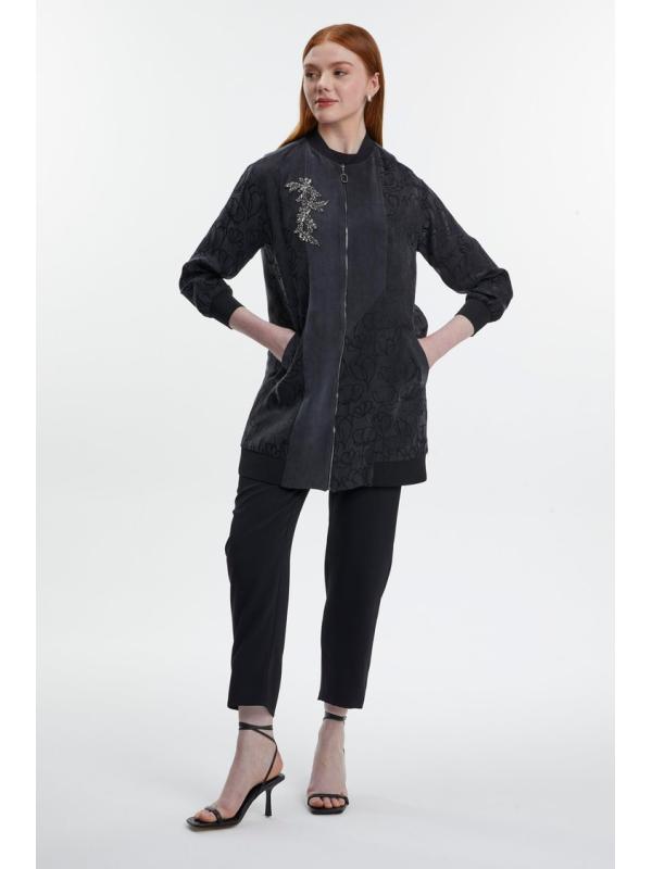 Veste zippée à motifs C-0141.
