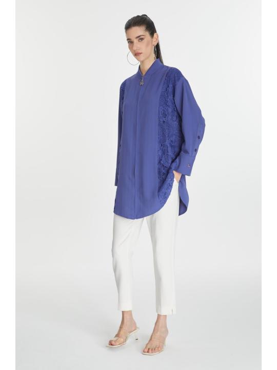 Veste zippée brodée et détaillée C-0126