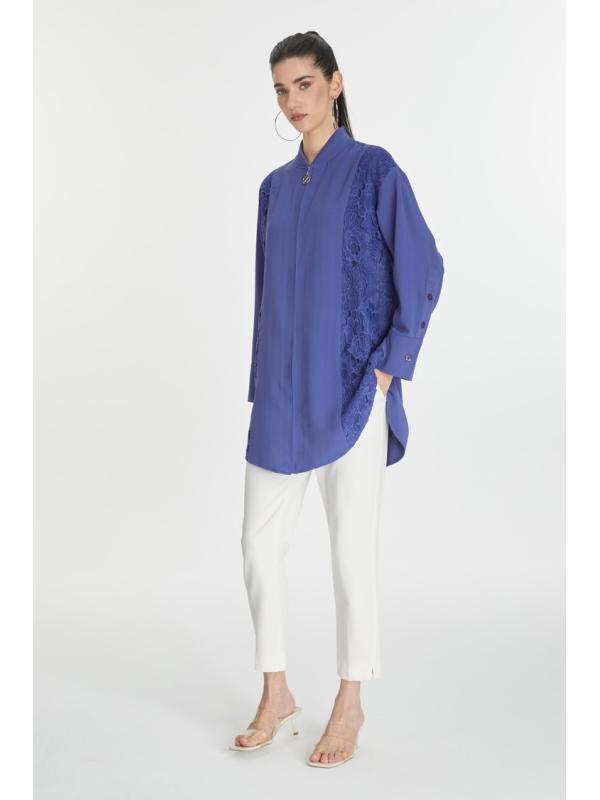 Veste zippée brodée et détaillée C-0126