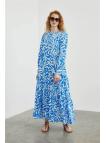  Robe longue à motifs E-0413