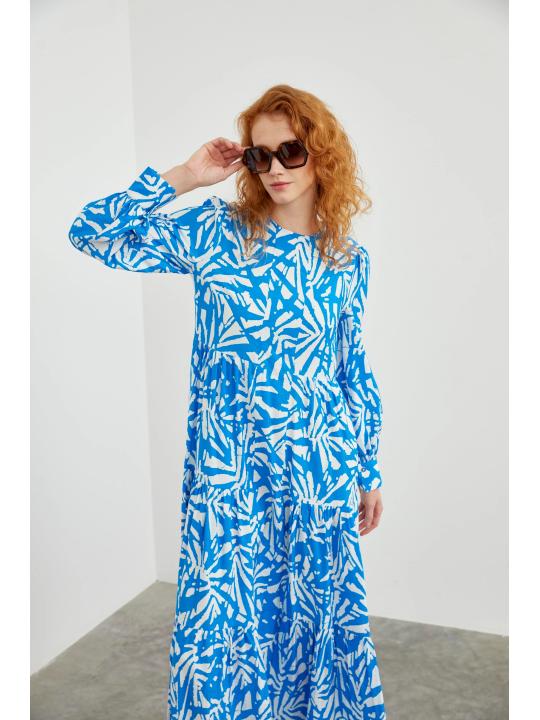  Robe longue à motifs E-0413