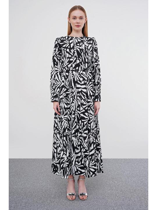  Robe longue à motifs E-0413