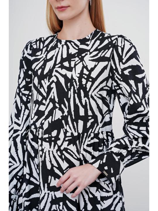  Robe longue à motifs E-0413