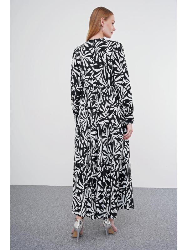  Robe longue à motifs E-0413