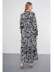  Robe longue à motifs E-0413