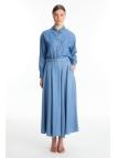Jupe en jean à poche taille haute ETK-0144