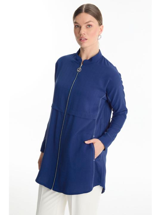 veste avec Fermeture éclair détaillée C-0130 veste avec Fermeture éclair détaillée C-0130