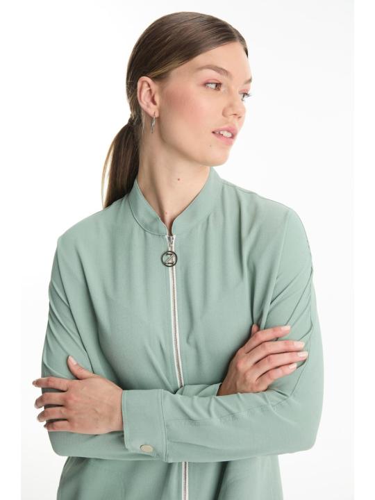 veste avec Fermeture éclair détaillée C-0130 veste avec Fermeture éclair détaillée C-0130