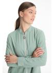 veste avec Fermeture éclair détaillée C-0130 veste avec Fermeture éclair détaillée C-0130
