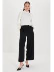 Pantalon large avec doublure légère en mousseline de soie P-0013
