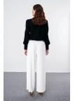 Pantalon large avec doublure légère en mousseline de soie P-0013