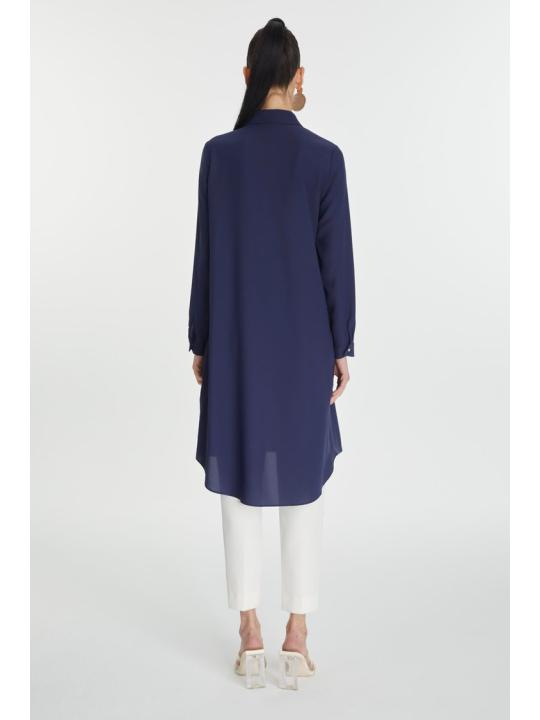 Tunique avec  bouton caché  T-0767