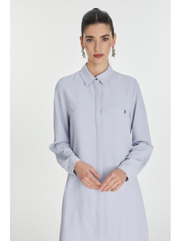Tunique avec  bouton caché  T-0767