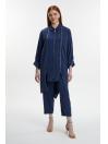  Ensemble deux pièces Col chemise zippé et détail des manches TK-1517