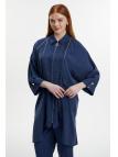  Ensemble deux pièces Col chemise zippé et détail des manches TK-1517