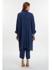  Ensemble deux pièces Col chemise zippé et détail des manches TK-1517