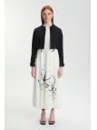 Veste habillée à motifs floraux noir/écru Double Set TK-1599