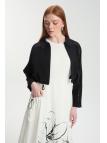Veste habillée à motifs floraux noir/écru Double Set TK-1599